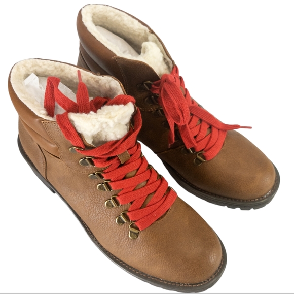 Sugar Marisol Lug Lined Boots Cognac -9.5 - Picture 5 of 6